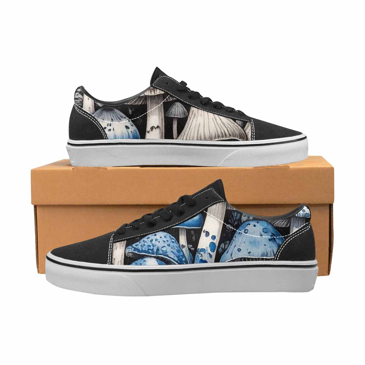 WOMEN'S Mushrooms (general) Lace-Up Canvas Dreamcore Shoes