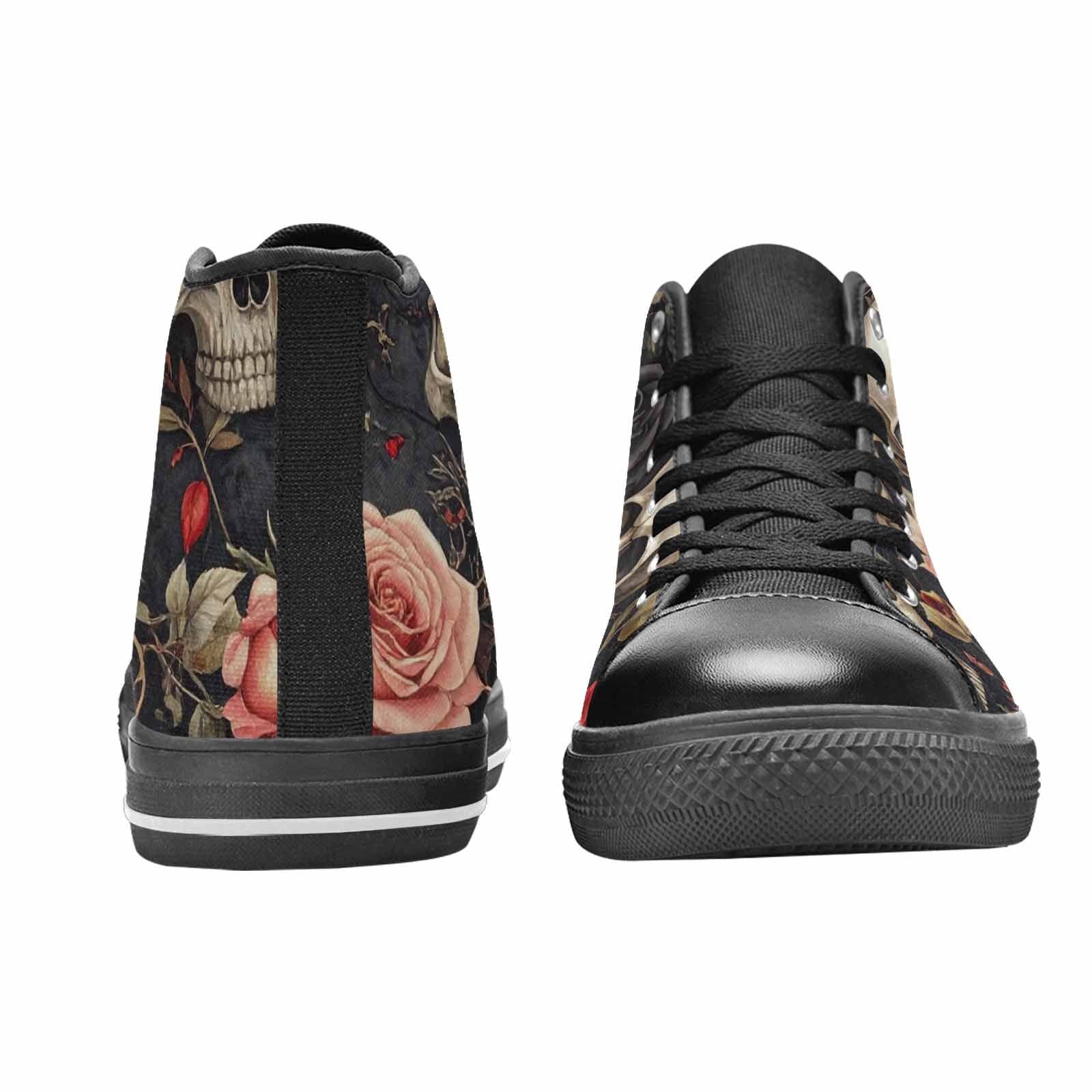 MEN'S Skulls - Roses High Top Canvas Surreal Custom Sneakers