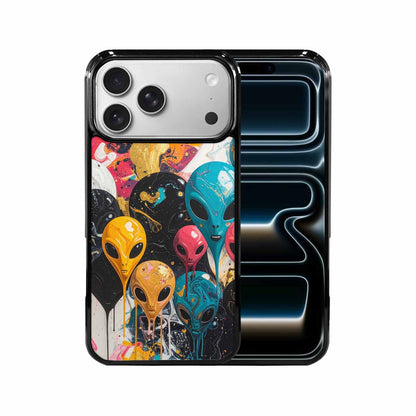 iPhone 17 Pro Max Case — Aliens Marblealiens Pattern Alien Scifi, Custom Print Case Cover