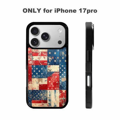 iPhone 17 Pro Case — Small American Flag Stars And Galaxy, Custom Print Case Cover