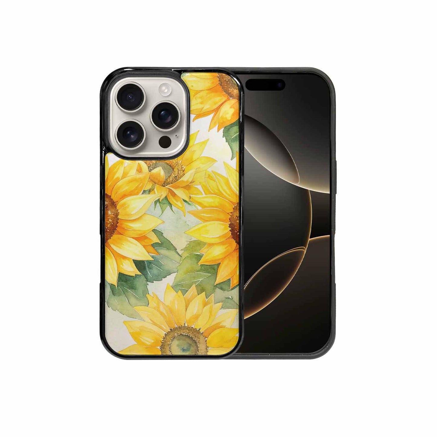 iPhone 16 Pro Case — Sunflowers Watercolor, Custom Designed Case Cover
