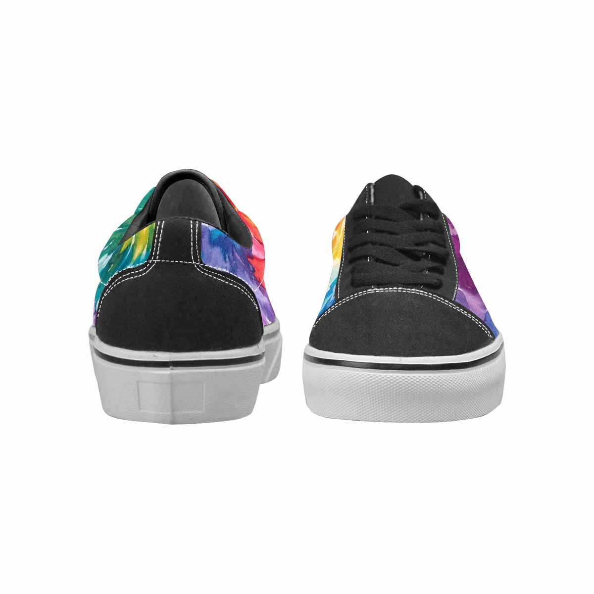 WOMEN'S Tie Dye Swirls Tie Lace-Up Canvas Y2K Custom Shoes