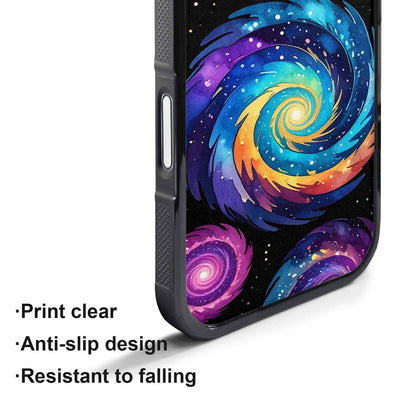 iPhone 17 Air Case — Rose Galaxy Art Seamless Pattern Galaxy, Custom Printed Phone Case
