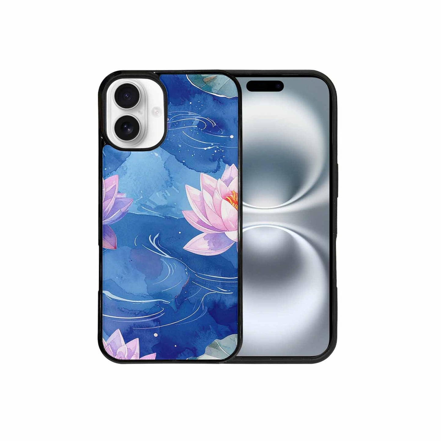 iPhone 16 Plus Case — Water Lilies Impressionist, Custom Printed Phone Case