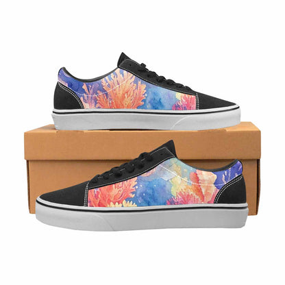 WOMEN'S Fish Scale Coral Canvas Lace-Up Y2K Custom Shoes