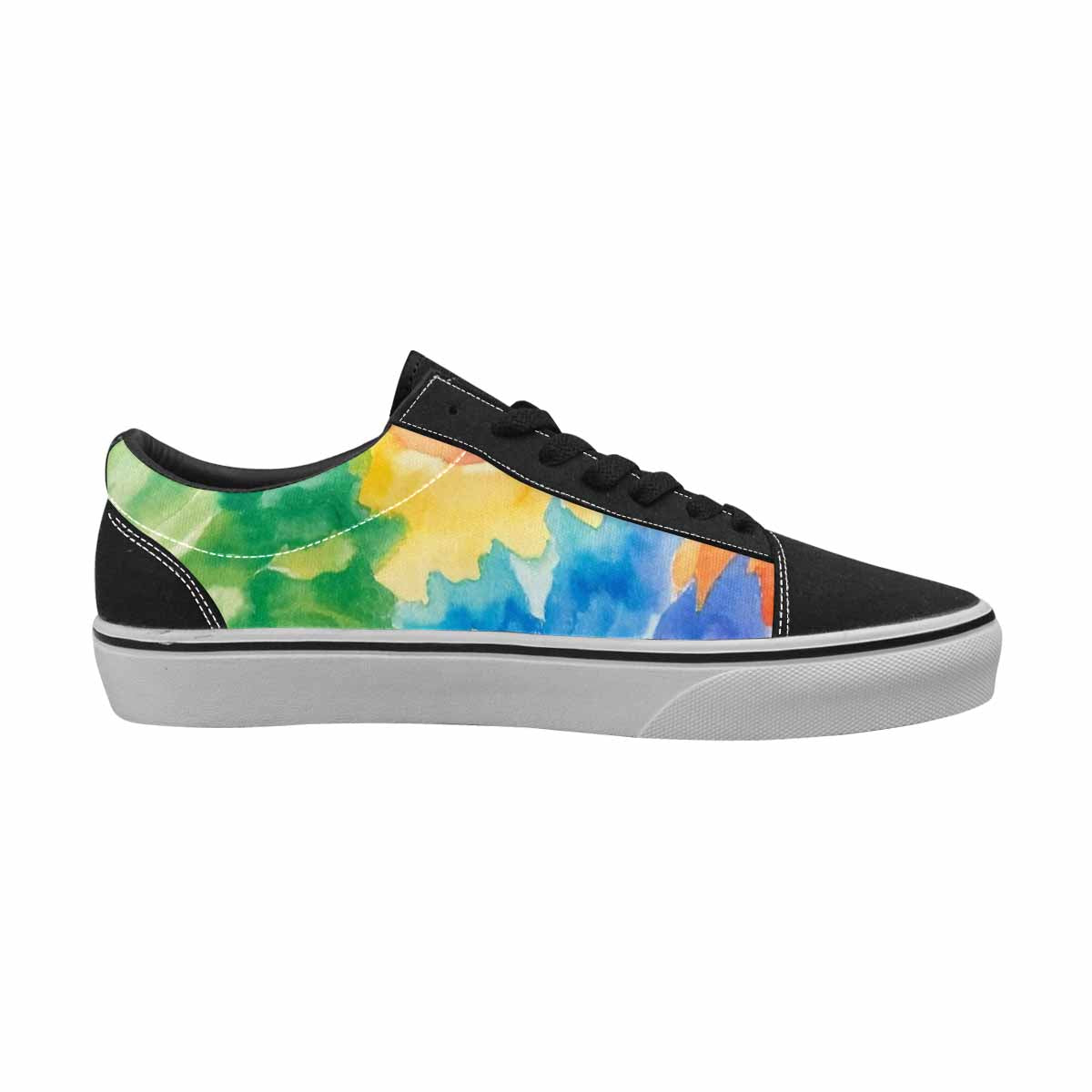 MEN'S Tie Dye Swirl Canvas Lace-Up Dark Academia Shoes