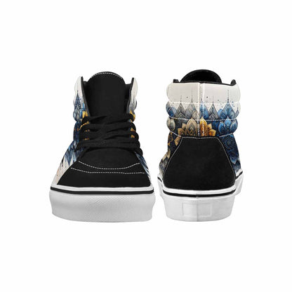 MEN'S Mandala Medallion High Top Canvas Aesthetic Custom Shoes