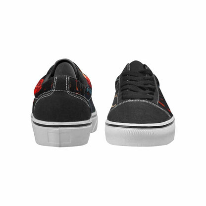 WOMEN'S Skulls Roses Melting Skulls Lace-Up Canvas Dreamcore Custom Shoes
