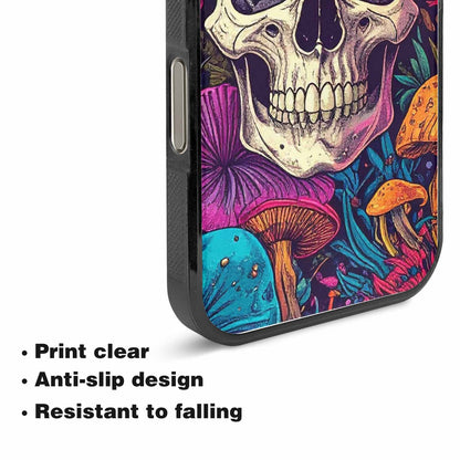 iPhone 15 Pro Max Case — Mushroom Skull Custom, Unique Phone Case Design