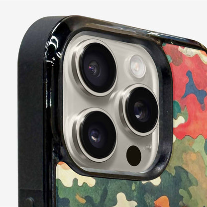 iPhone 15 Pro Max Case — Camo Patches Full Color Vibrant Camo, Customized Protective Case