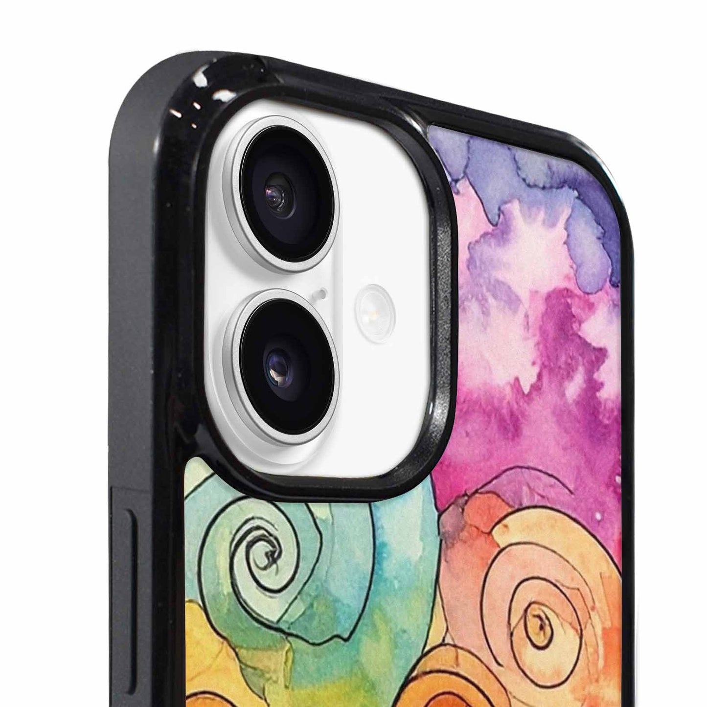 iPhone 17 Case — Tie Dye Swirls (black Tie Dye, Custom Art Phone Cover