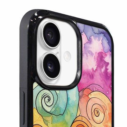 iPhone 17 Case — Tie Dye Swirls (black Tie Dye, Custom Art Phone Cover