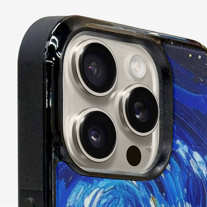 iPhone 16 Pro Max Case — Starry Night Van Gogh Paint Art, Custom Designed Case Cover