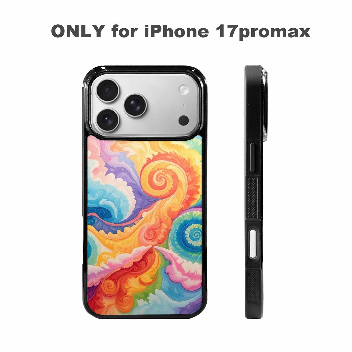 iPhone 17 Pro Max Case — Tie Dye Swirls Tie Dye, Custom Made Phone Cover