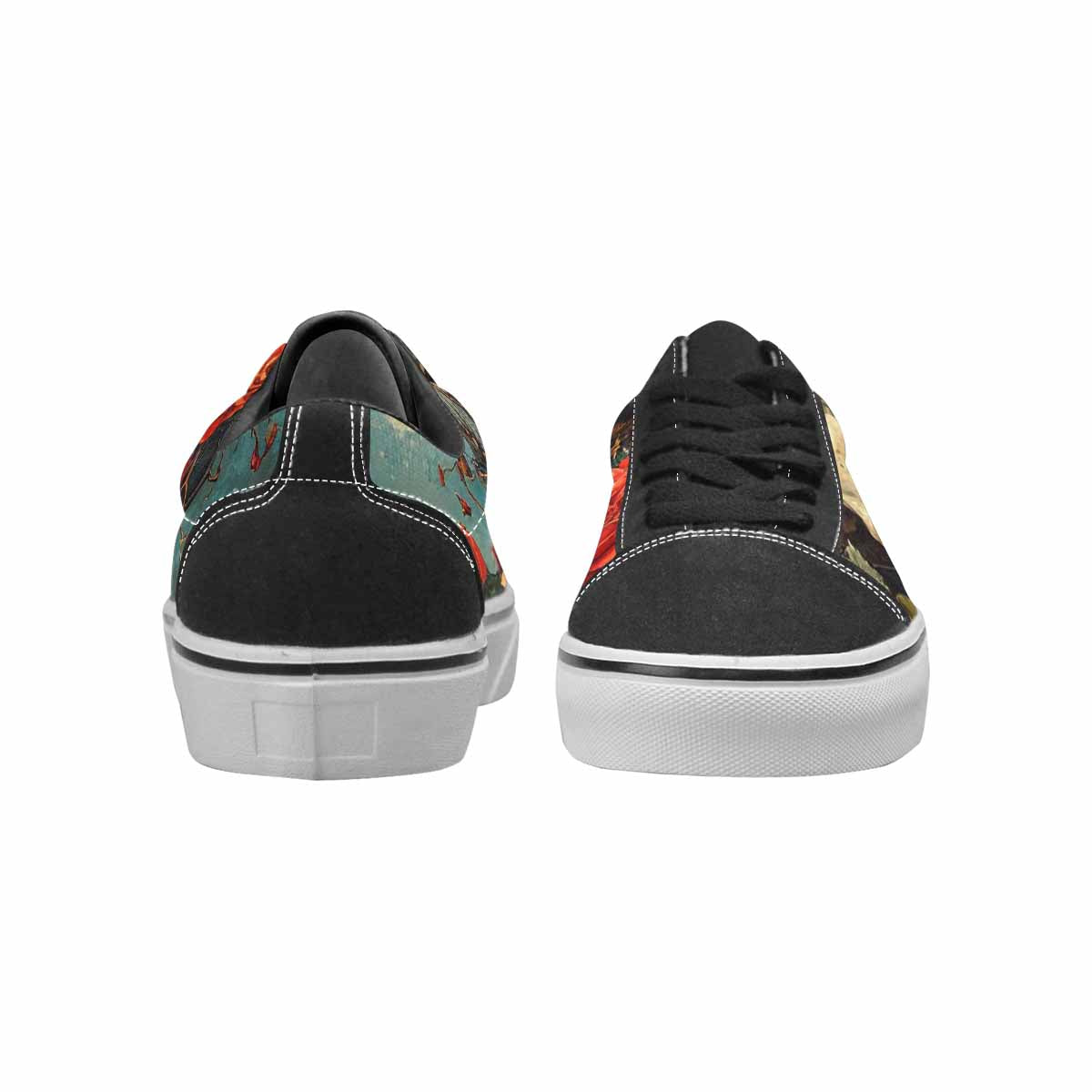 WOMEN'S More Overlapping Ontop Each Lace-Up Canvas Vibrant Chaos Sneakers