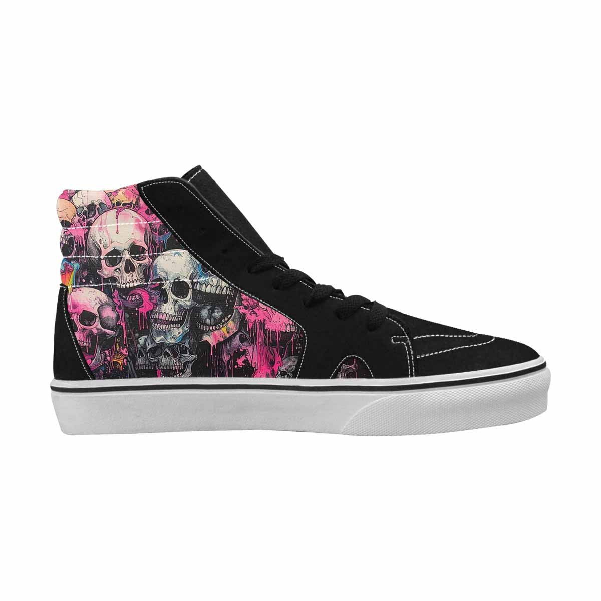 MEN'S Rainbow From Skull S High Top Canvas Dreamcore Custom Shoes
