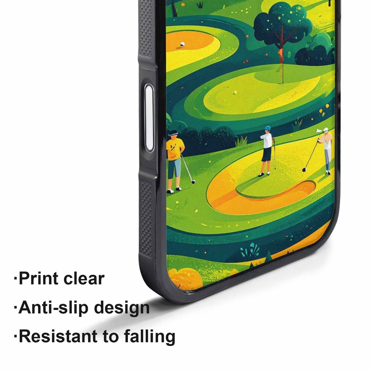 iPhone 17 Pro Case — Golf Cartoon Art Pattern Cartoon Cute, Custom Print Case Cover