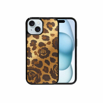 iPhone 15 Case — Classic Leopard Print Warm Golden Tan, Original Design Phone Case