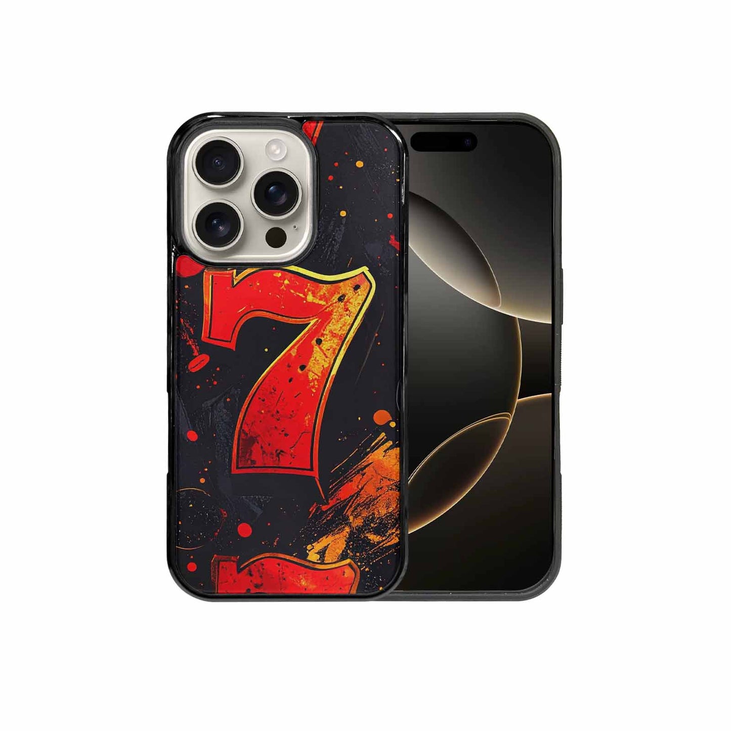 iPhone 16 Pro Case — Dice And Casino Pattern Seamless Repeat, Custom Designed Case Cover