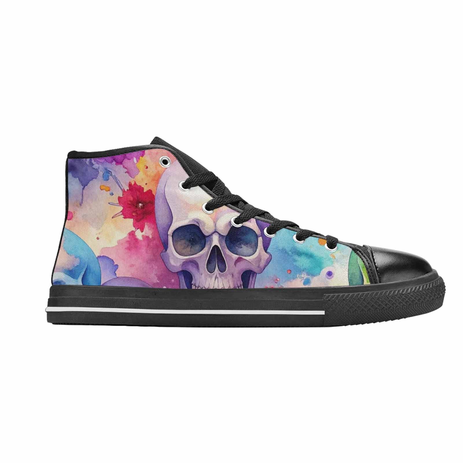WOMEN'S Kulls - Watercolor High Top Canvas Y2K Shoes