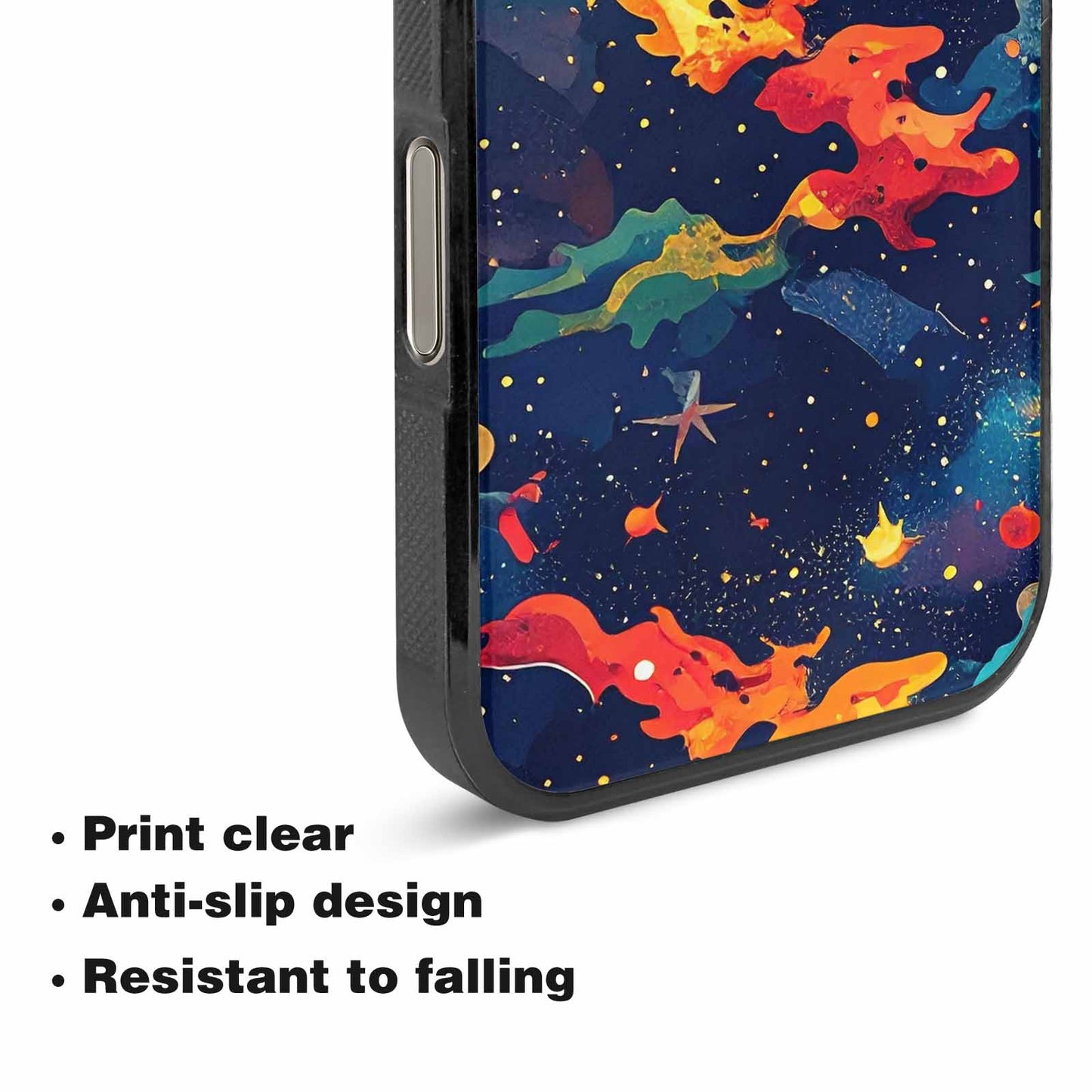 iPhone 16 Pro Case — Cosmic Camo Harmony, Unique Phone Case Design