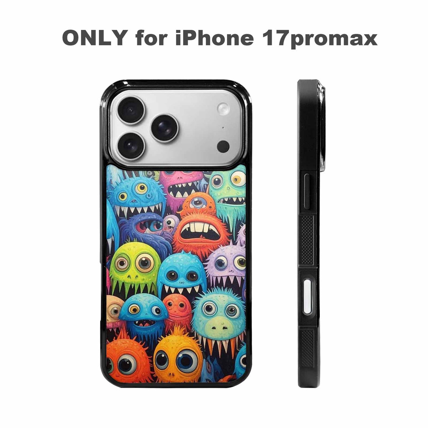 iPhone 17 Pro Max Case — Multi Eye Monster Multi Original Art, Custom Print Case Cover