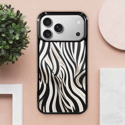 iPhone 17 Pro Max Case — Modern Zebra Stripe Print, Animal Print, Unique Phone Case Design