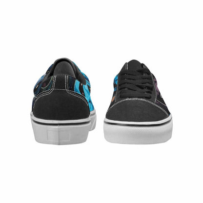 WOMEN'S Melting Moon Smiley Lace-Up Canvas Cottagecore Sneakers