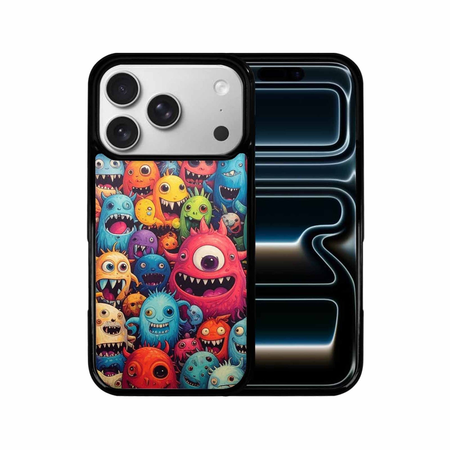 iPhone 17 Pro Case — Monsters General Cartoon Monsters Pattern Cartoon, Custom Made Phone Cover