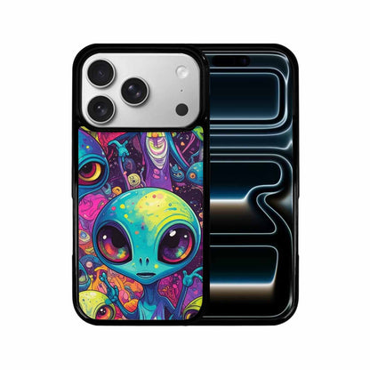 iPhone 17 Pro Case — Cartoon Alien Characters Alien Scifi, Unique Phone Case Design