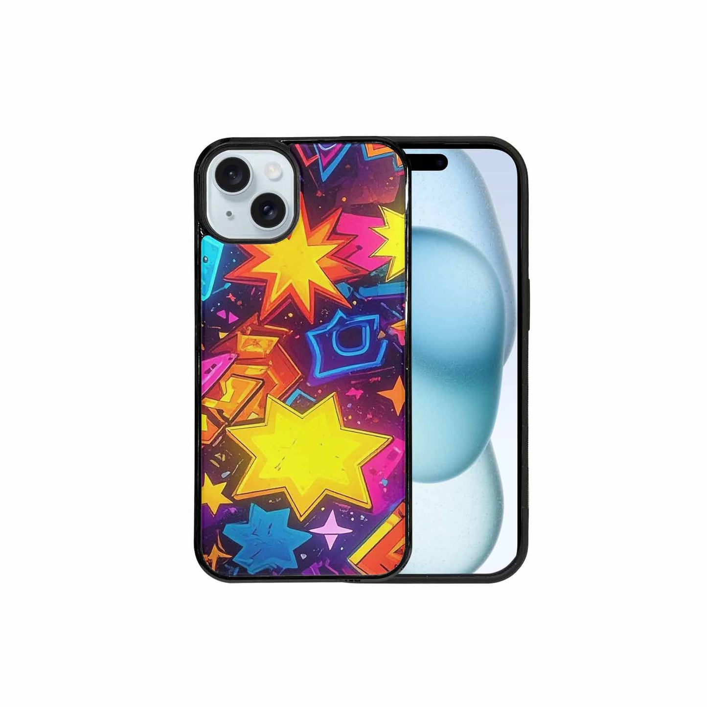 iPhone 15 Plus Case — 80s Retro Motif 80s Retro Motifs, Custom Print Case Cover