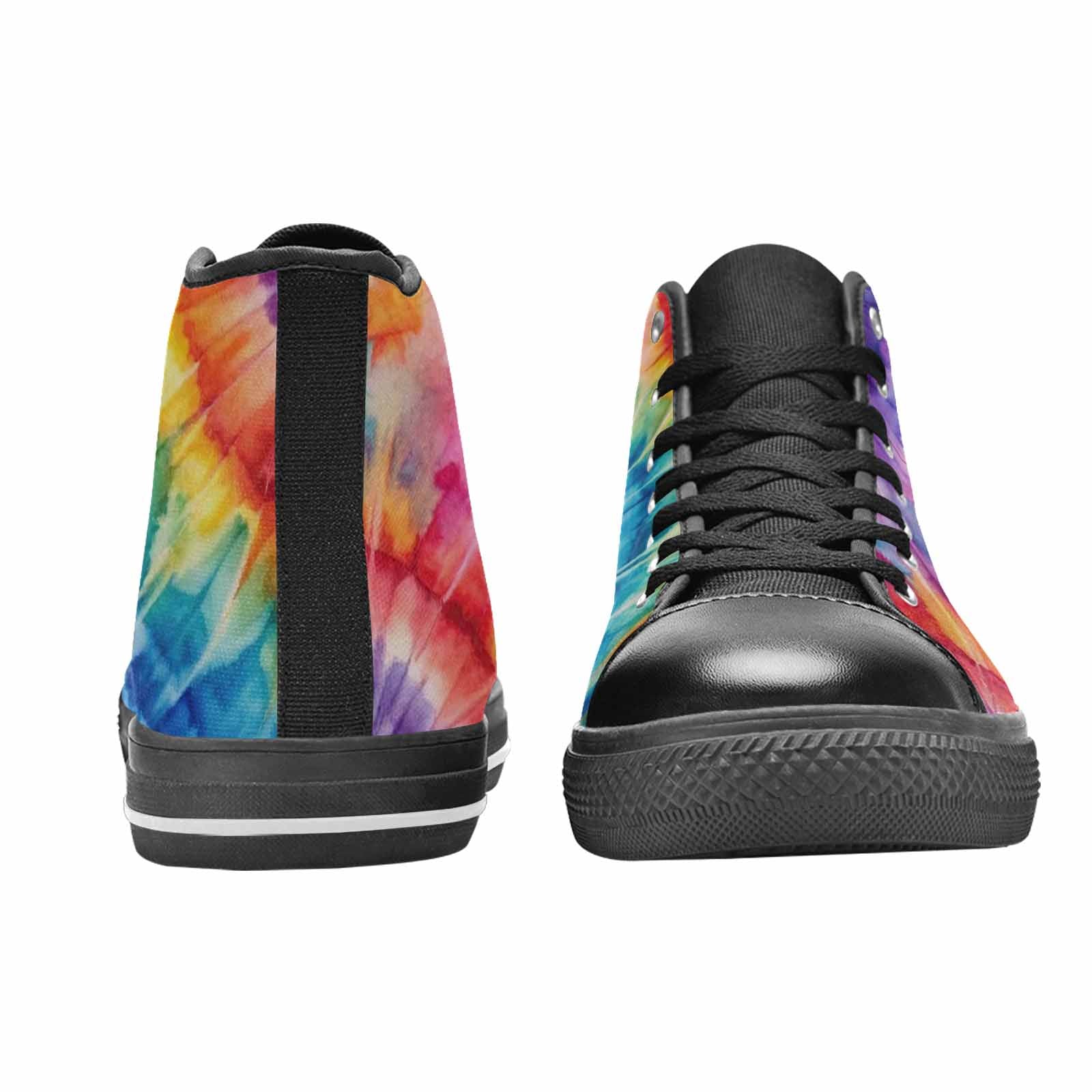 MEN'S Tie Dye Swirl High Top Canvas Grunge Sneakers