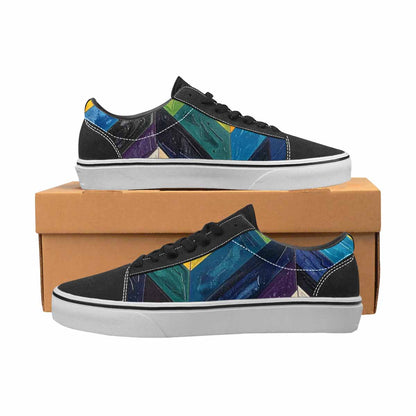 MEN'S Progress Pride Flag Canvas Lace-Up Vibrant Chaos Sneakers