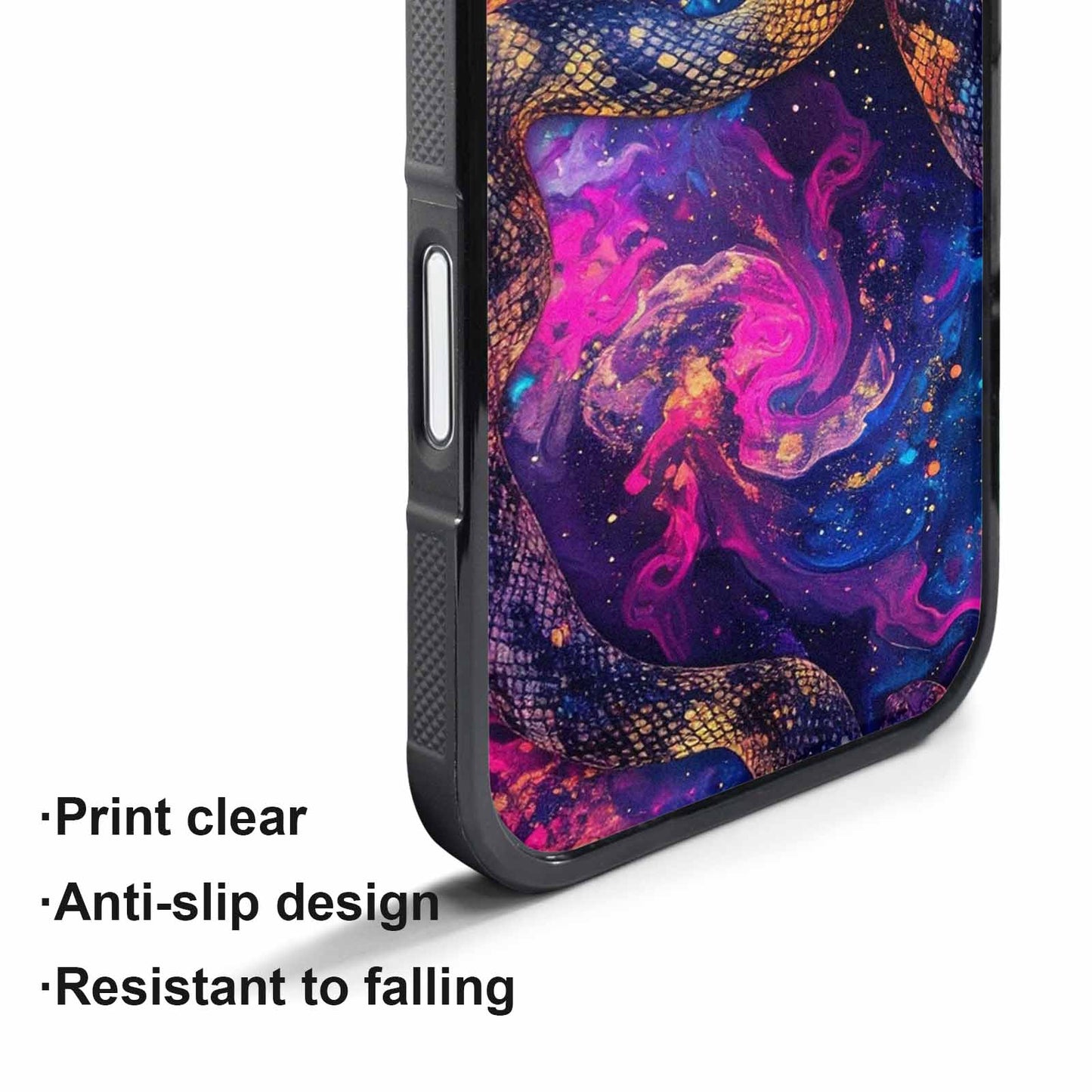 iPhone 17 Pro Max Case — Galaxy Snake Print Galaxy Space, Custom Print Case Cover