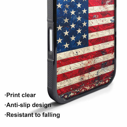 iPhone 17 Pro Max Case — American Flag Stars And Galaxy Space, Unique Phone Case Design