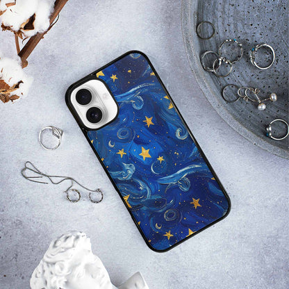 iPhone 16 Plus Case — Starry Night Galaxy, Custom Print Case Cover