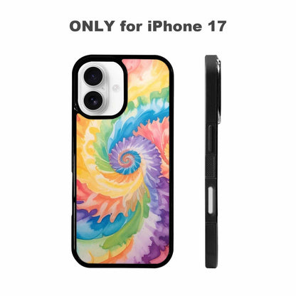 iPhone 17 Case — Tie Dye Swirls Tie Dye Tie, Personalized Phone Case