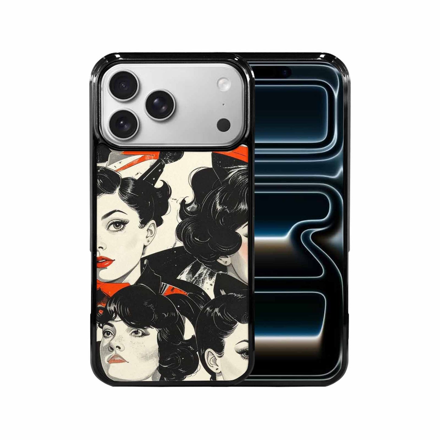 iPhone 17 Pro Max Case — Seamless Repeating Pattern Of Retro Vintage, Customized Protective Case