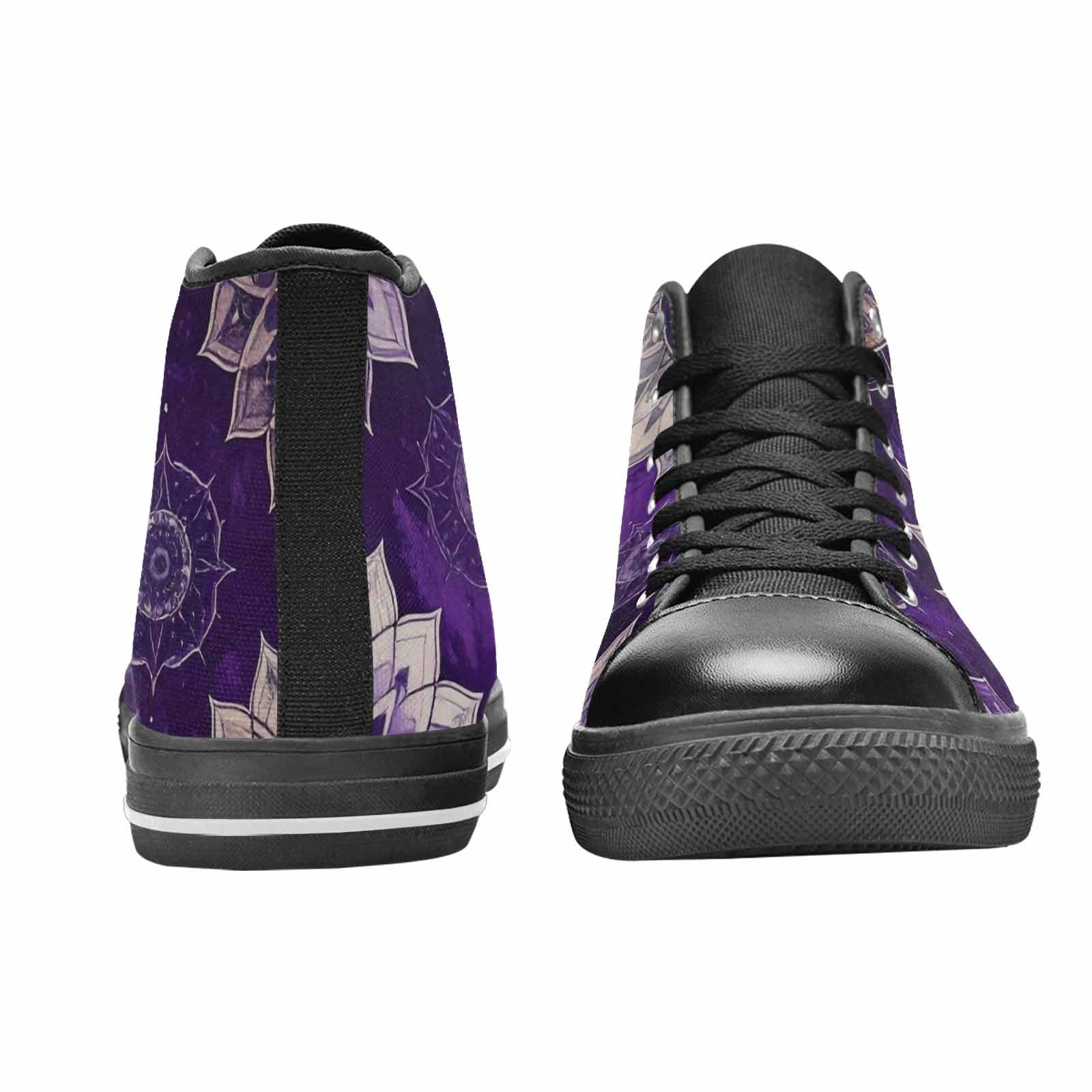 MEN'S Mandala High Top Canvas Vibrant Chaos Custom Shoes