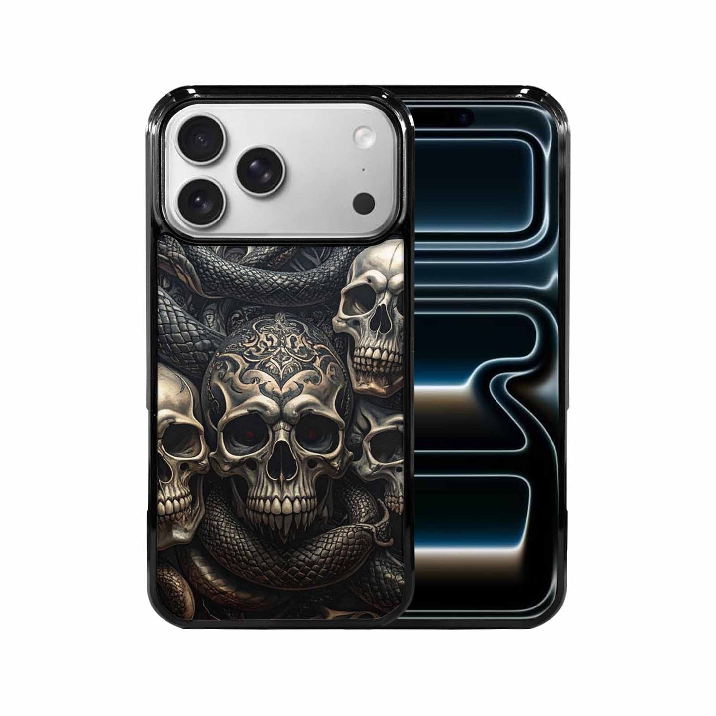 iPhone 17 Pro Max Case — Skull Dark Art Gothic Print Gothic, Custom Print Case Cover
