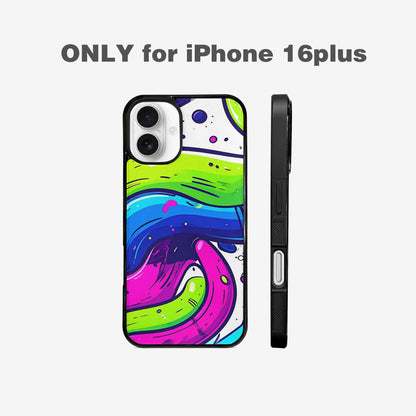 iPhone 16 Plus Case — Acid Wash Cartoon, Custom Designed Case Cover