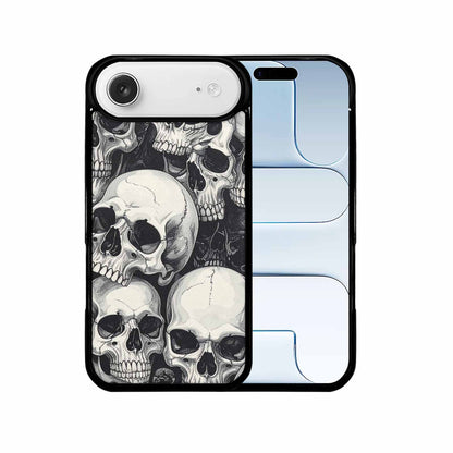 iPhone 17 Air Case — Skulls Classic Black White Small Gothic, Custom Made Phone Cover