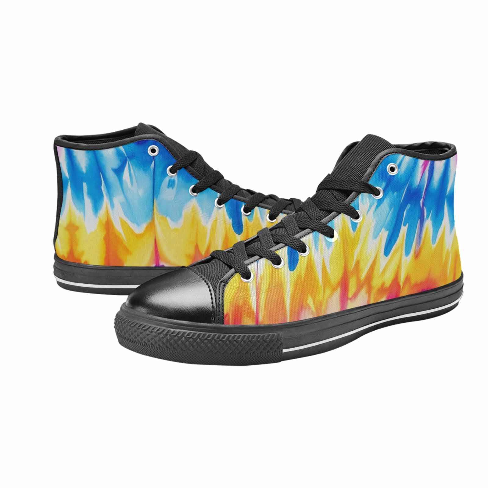MEN'S Tie Dye Drip High Top Canvas Aesthetic Shoes