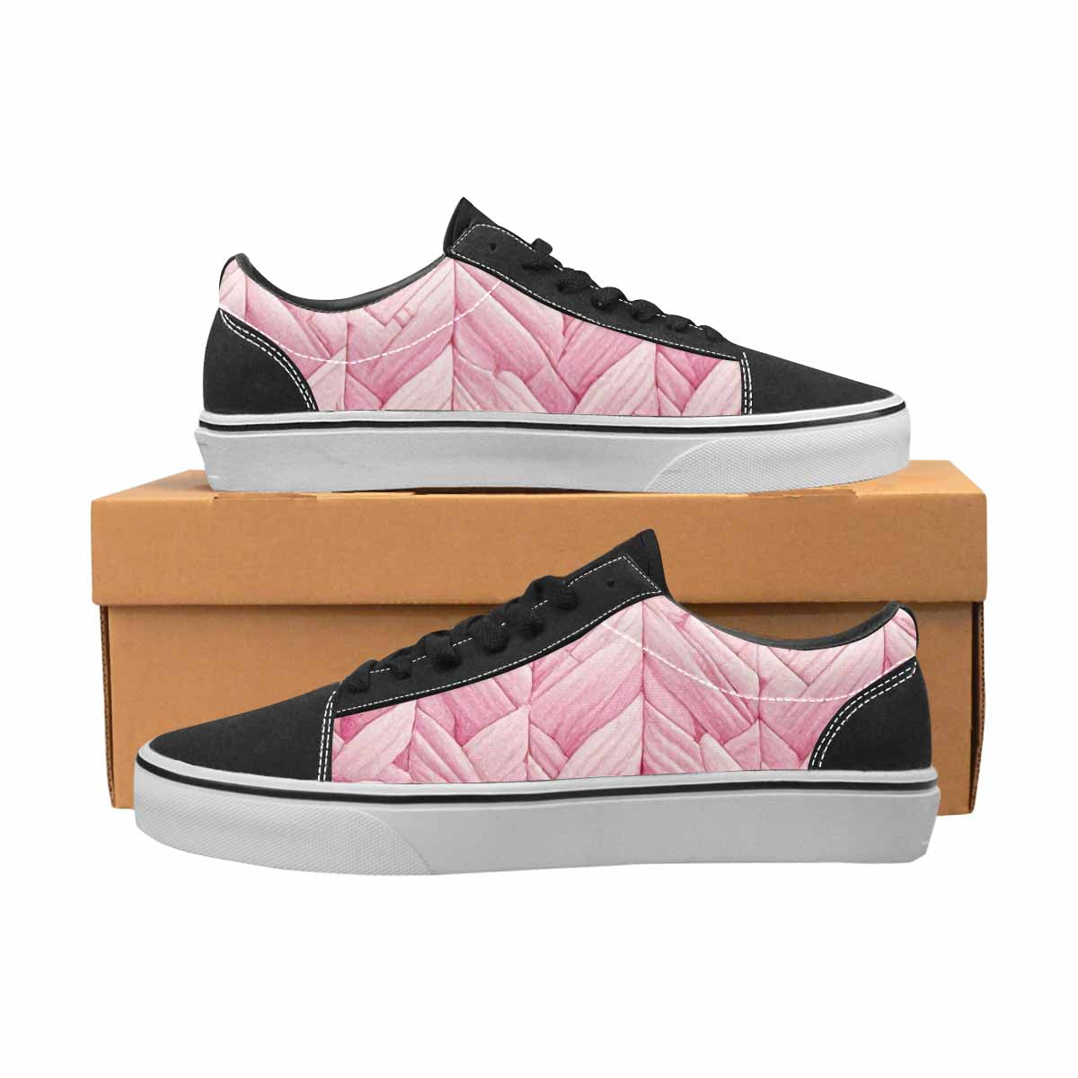 MEN'S Transgender Flag Color Canvas Lace-Up Vibrant Chaos Sneakers