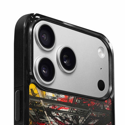 iPhone 17 Pro Max Case — Black &amp; Red Ink Galaxy Space, Customized Protective Case
