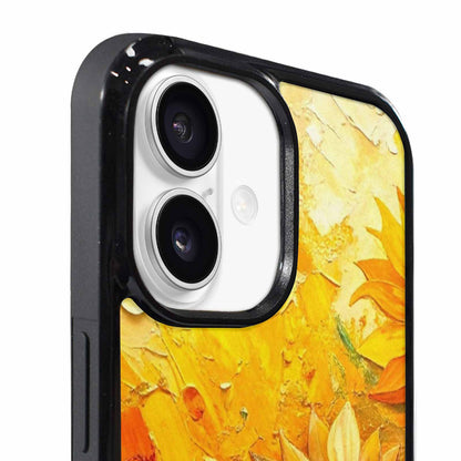 iPhone 17 Case — Impressionist Sunflower Brushstroke Pattern Floral, Custom Print Case Cover
