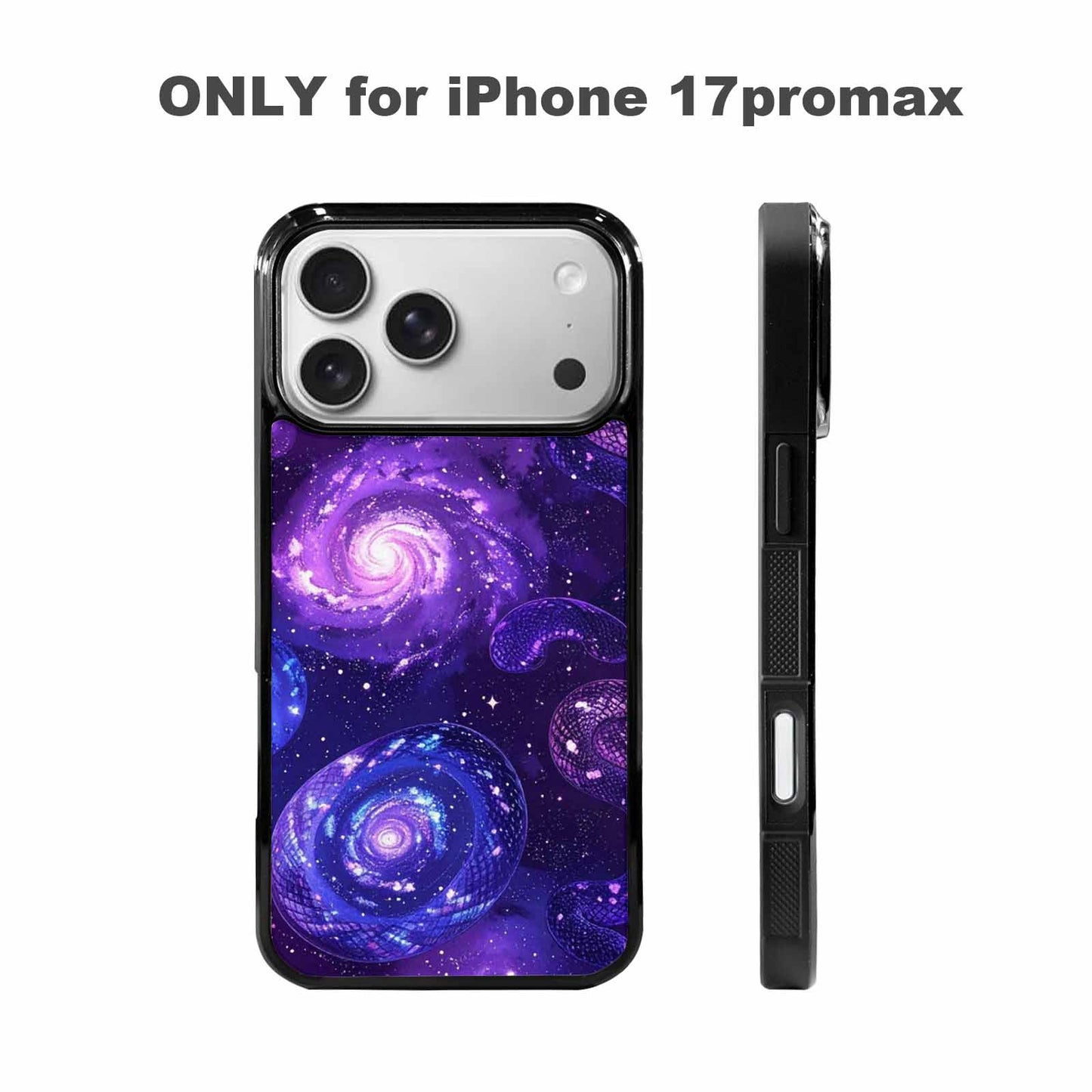 iPhone 17 Pro Max Case — Galaxy Snake Print Galaxy Space, Unique Phone Case Design