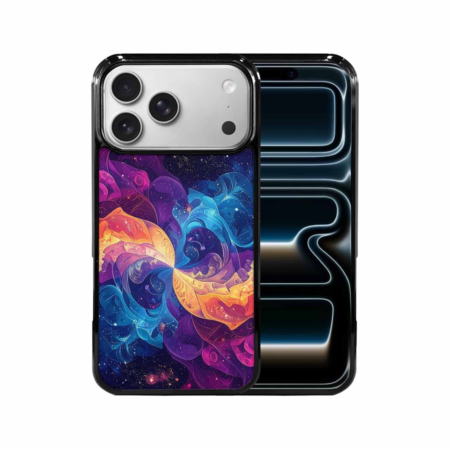 iPhone 17 Pro Max Case — Rose Galaxy Art Seamless Galaxy Space, Custom Phone Case
