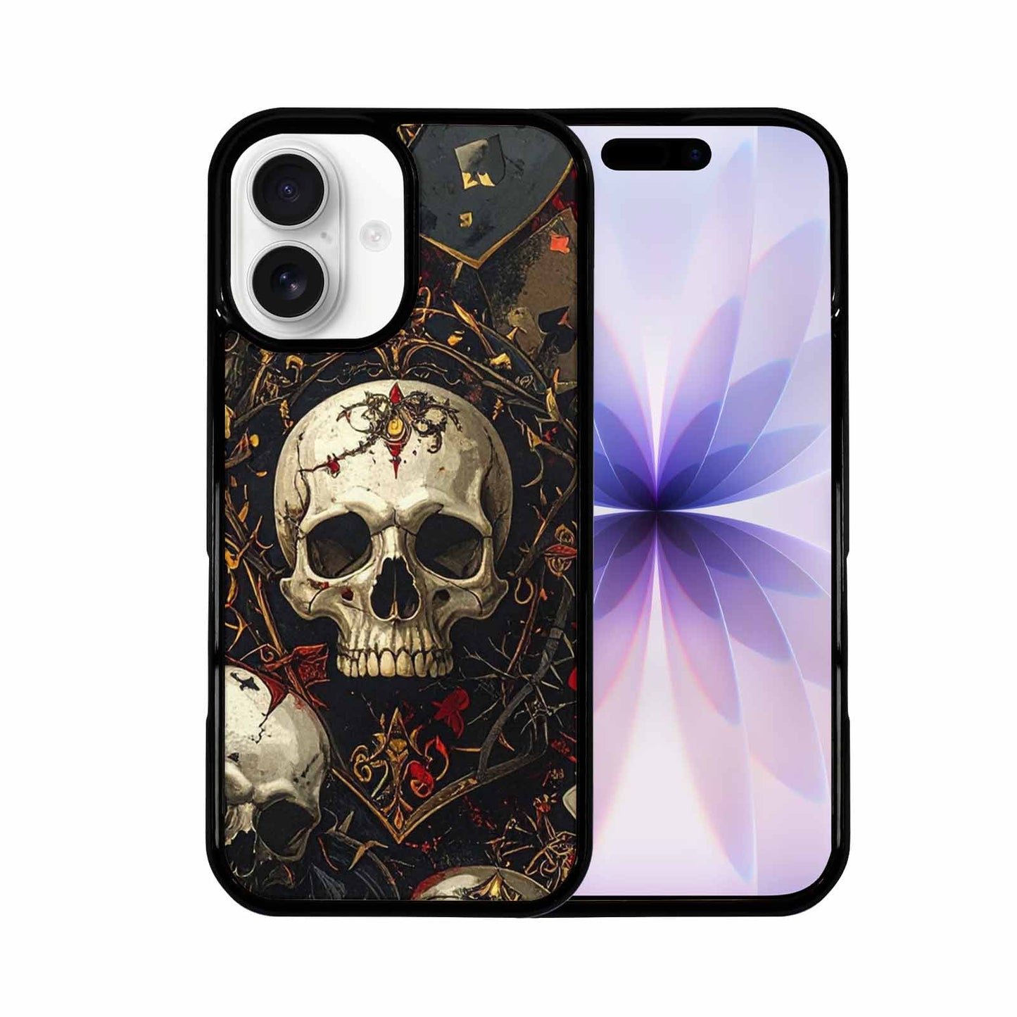 iPhone 17 Case — Skull Dark Art Gothic Print Gothic, Customized Protective Case
