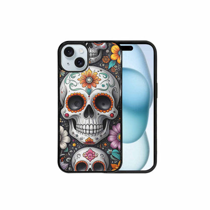 iPhone 15 Plus Case — Greyscale Black And White Dark Black, Personalized Phone Case